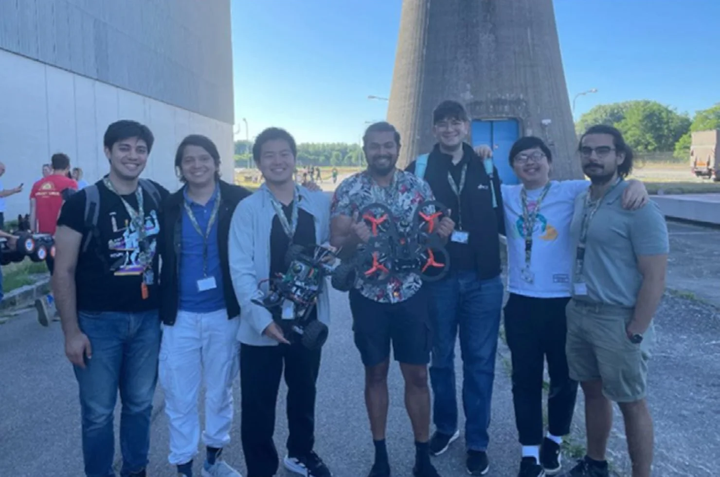 System overview figure of the low-cost air-ground robotic solution for nuclear power plant inspection